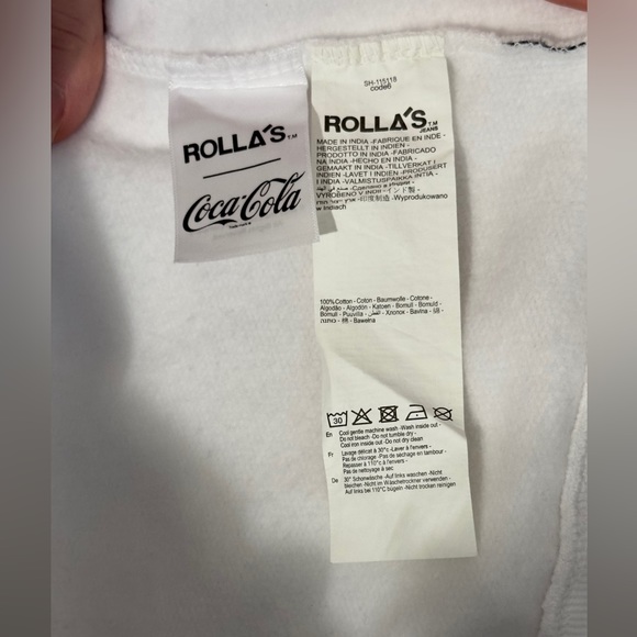 COCA-COLA X ROLLAS WORLD CREWNECK IN VINTAGE WHITE (BRAND NEW CONDITION) - Picture 10 of 13